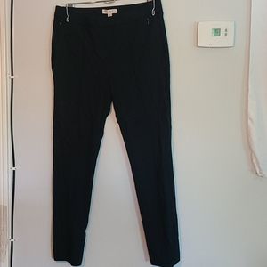 Dark Blue & Black Elastic Waist Pants